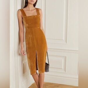 Reformation Emira Velvet Midi Dress Size 2